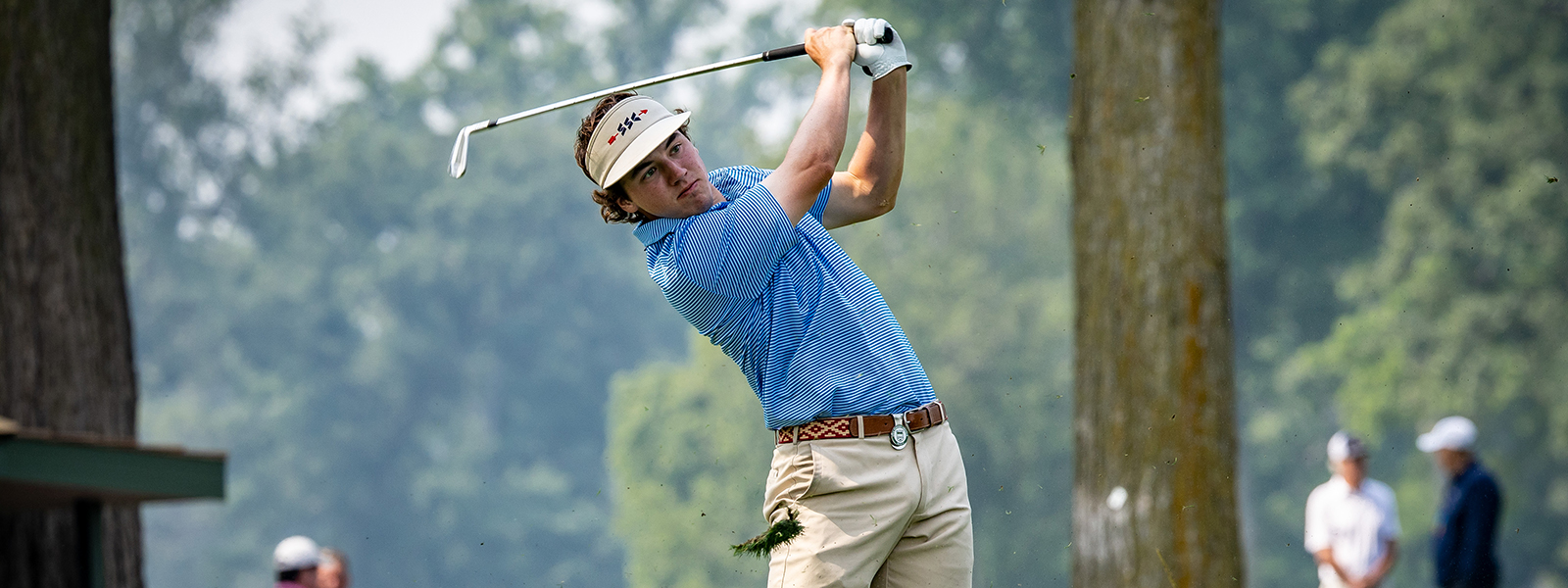 William Sides hits a shot at the 2025 Western Amateur